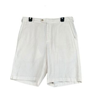 Peter Millar Seaside 32 Linen Silk Cotton Blend Shorts Beach Casual Coastal